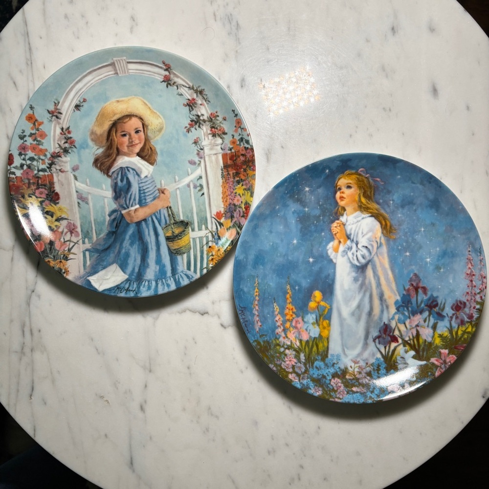 Reco Collector Plates Set | Twinkle & Tisket by John McClelland‎ | COA & Box